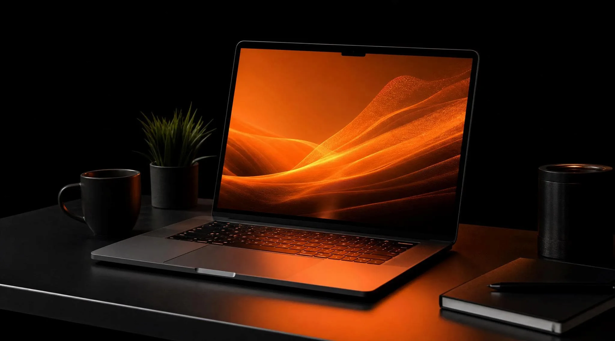 Laptop mit Website-Ansicht